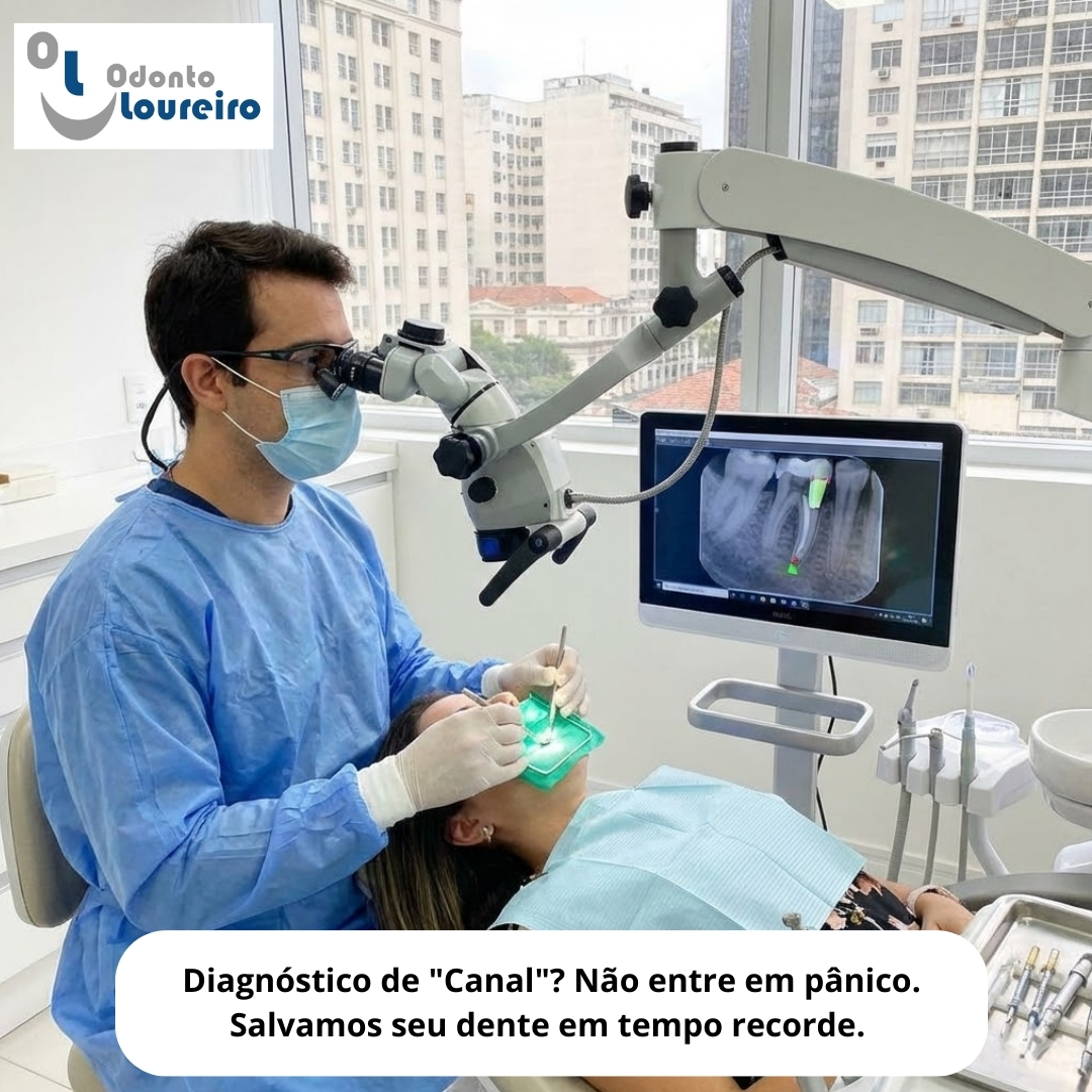 Diagnóstico de "Canal"? Não Entre em Pânico. Entenda Como Salvamos Seu Dente em Tempo Recorde