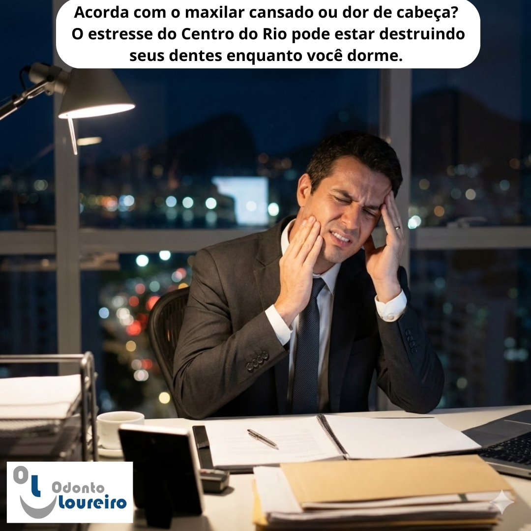 O Preço Oculto da Alta Performance: Como o Estresse do Centro do Rio Está Destruindo Seu Sorriso Enquanto Você Dorme