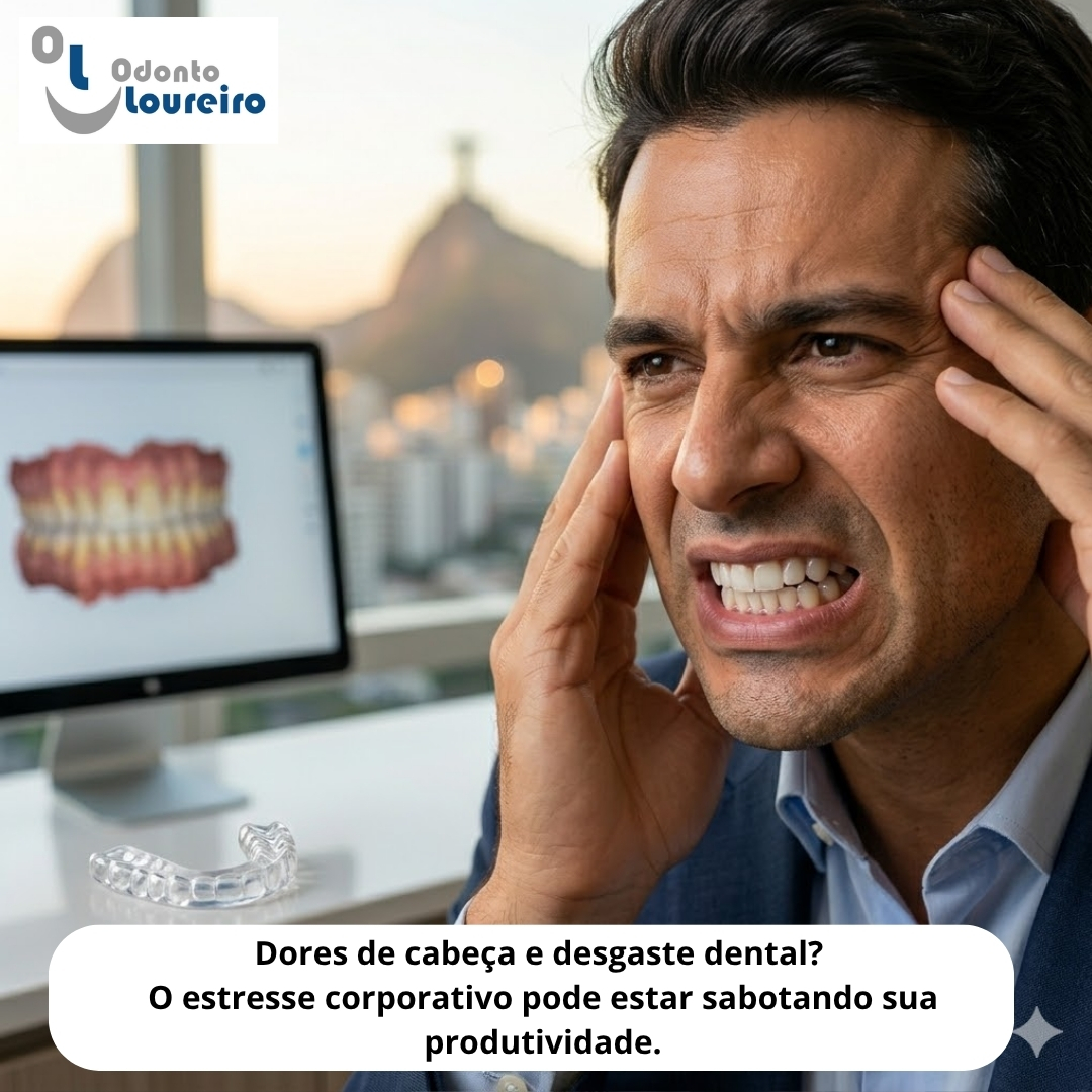 O Custo Oculto do Sucesso: Como o Bruxismo e o Estresse Corporativo Sabotam sua Performance no Centro do Rio